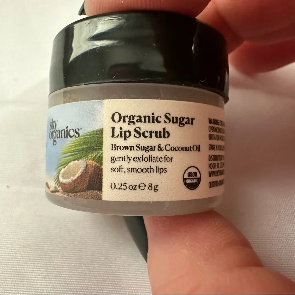 Sky Organics Organic Sugar Lip Scrub Brown Sugar & Coconut Oil 0.25 oz - Picture 8 of 10